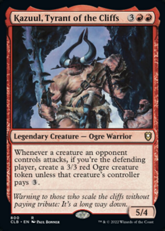 Kazuul, Tyrant of the Cliffs [Commander Legends: Battle for Baldur's Gate] MTG Single Magic: The Gathering    | Red Claw Gaming