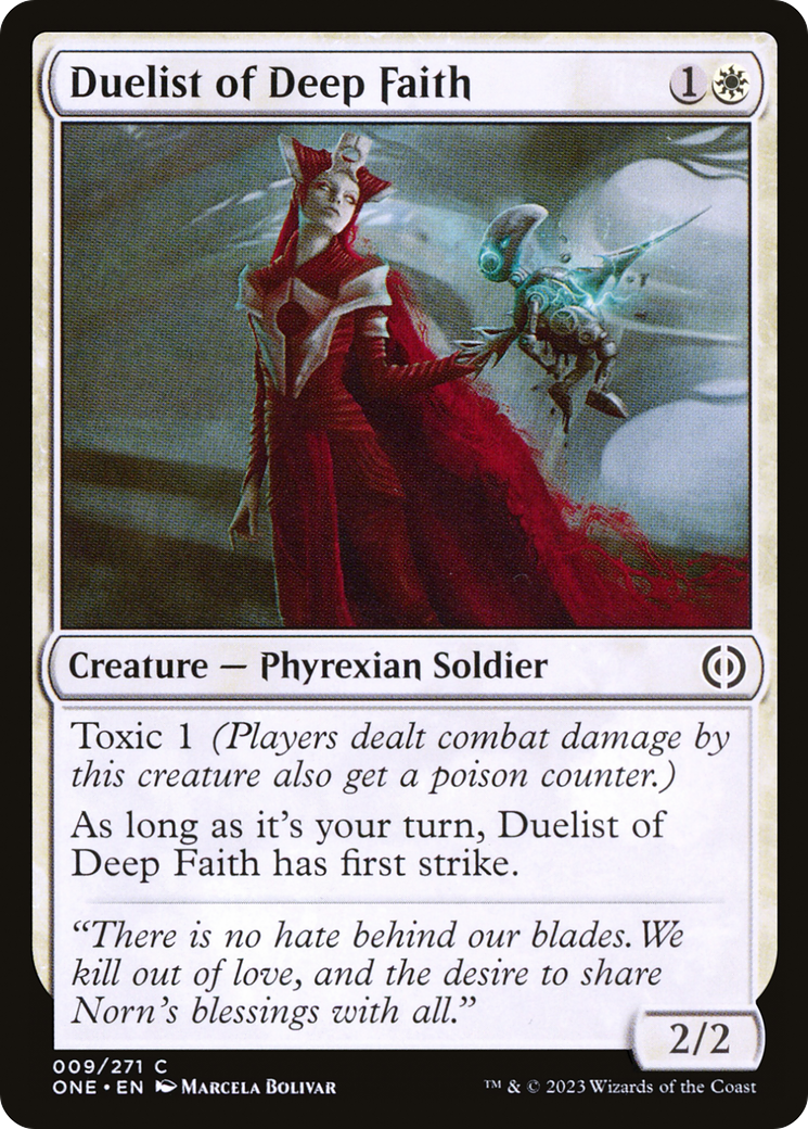 Duelist of Deep Faith [Phyrexia: All Will Be One] MTG Single Magic: The Gathering    | Red Claw Gaming
