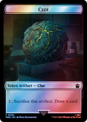 Alien // Clue (0053) Double-Sided Token (Surge Foil) [Doctor Who Tokens] MTG Single Magic: The Gathering    | Red Claw Gaming
