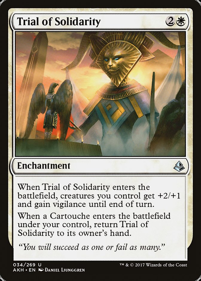 Trial of Solidarity [Amonkhet] MTG Single Magic: The Gathering    | Red Claw Gaming