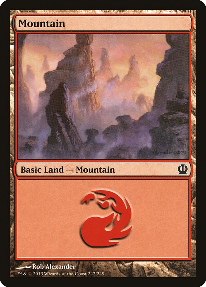 Mountain (242) [Theros] MTG Single Magic: The Gathering    | Red Claw Gaming