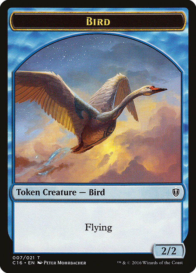 Bird Token (007/021) [Commander 2016 Tokens] MTG Single Magic: The Gathering    | Red Claw Gaming