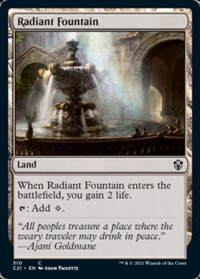 Radiant Fountain [Commander 2021] MTG Single Magic: The Gathering    | Red Claw Gaming