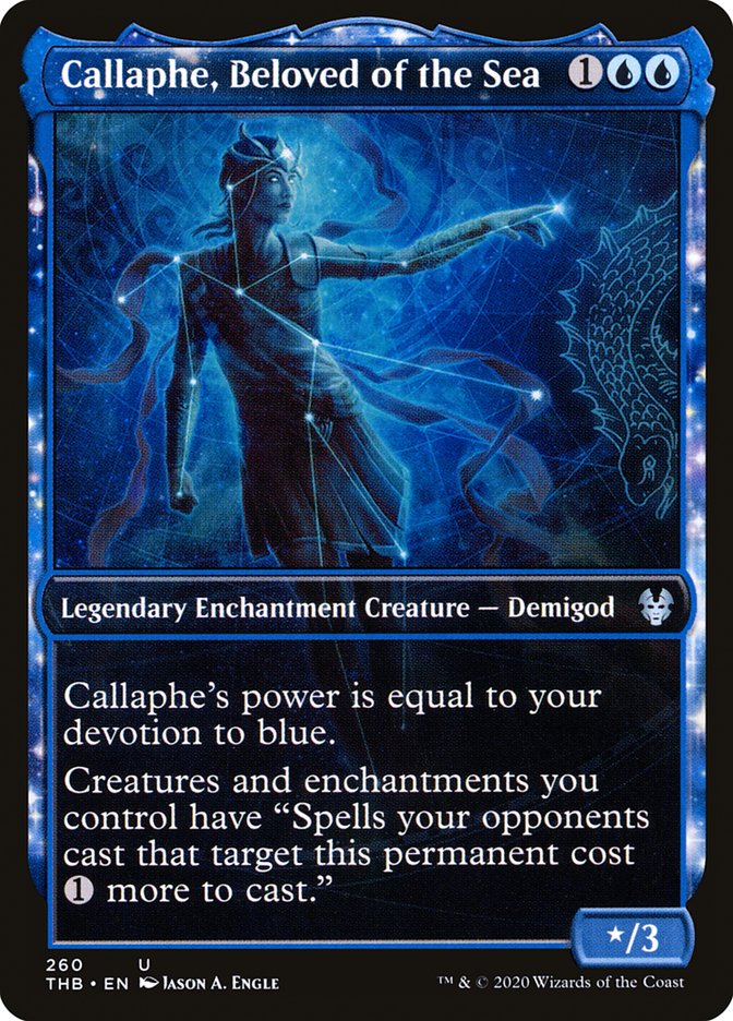 Callaphe, Beloved of the Sea (Showcase) [Theros Beyond Death] MTG Single Magic: The Gathering    | Red Claw Gaming