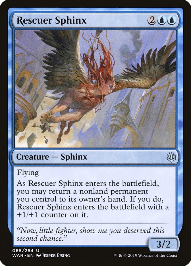 Rescuer Sphinx [War of the Spark] MTG Single Magic: The Gathering    | Red Claw Gaming