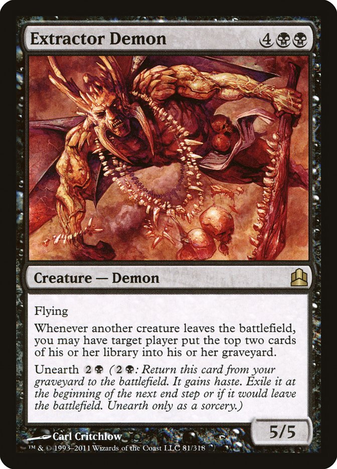 Extractor Demon [Commander 2011] MTG Single Magic: The Gathering    | Red Claw Gaming