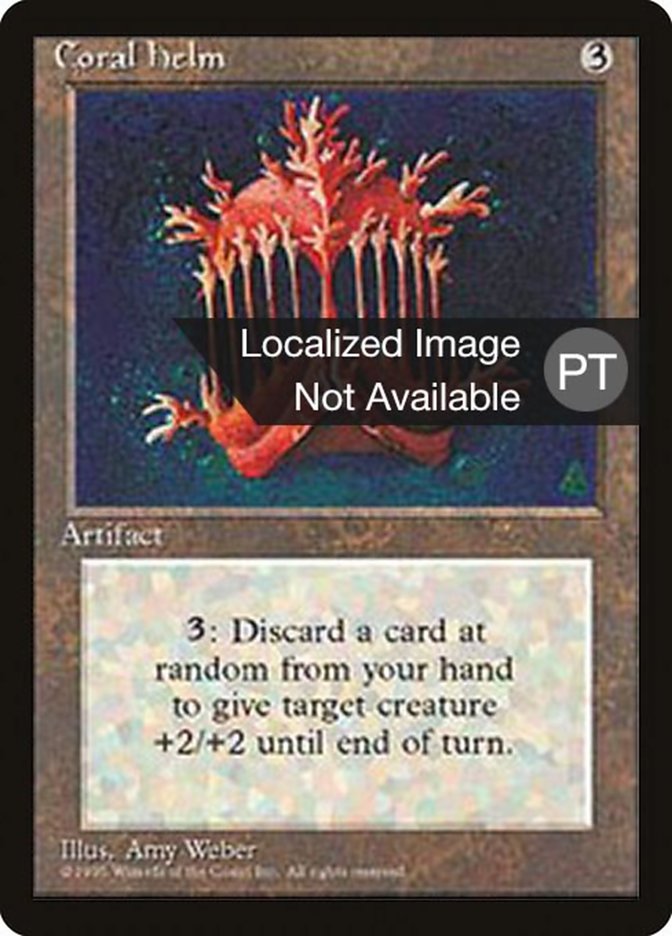 Coral Helm [Fourth Edition (Foreign Black Border)] MTG Single Magic: The Gathering    | Red Claw Gaming