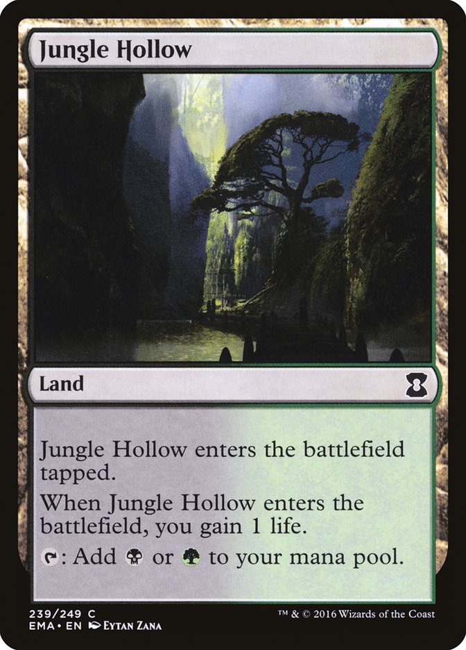 Jungle Hollow [Eternal Masters] MTG Single Magic: The Gathering    | Red Claw Gaming