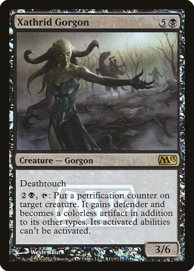 Xathrid Gorgon [Magic 2013 Prerelease Promos] MTG Single Magic: The Gathering    | Red Claw Gaming