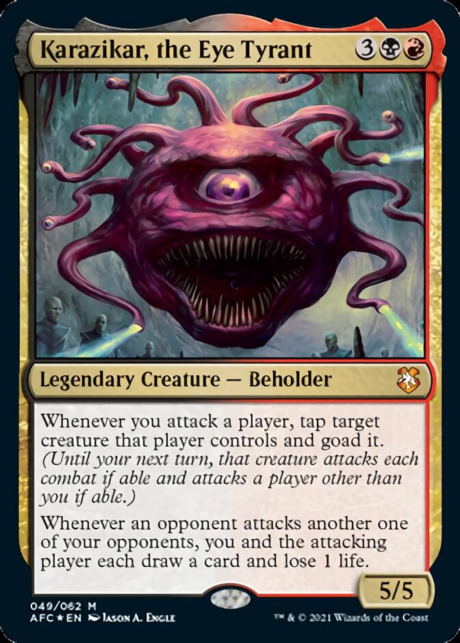Karazikar, the Eye Tyrant [Dungeons & Dragons: Adventures in the Forgotten Realms Commander] MTG Single Magic: The Gathering    | Red Claw Gaming