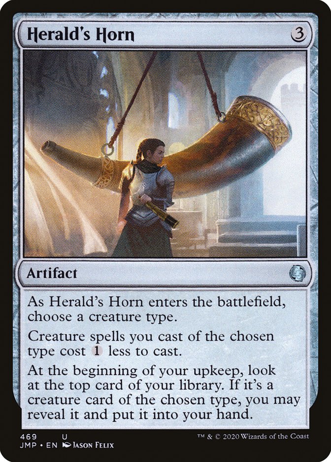 Herald's Horn [Jumpstart] MTG Single Magic: The Gathering    | Red Claw Gaming