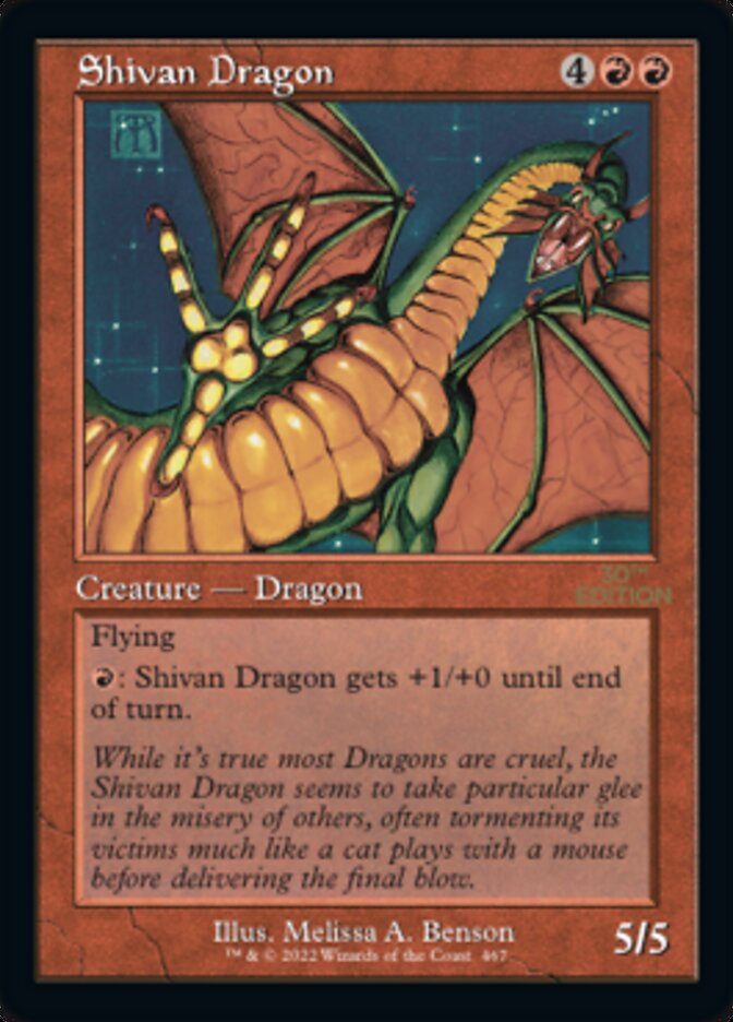 Shivan Dragon (Retro) [30th Anniversary Edition] MTG Single Magic: The Gathering    | Red Claw Gaming