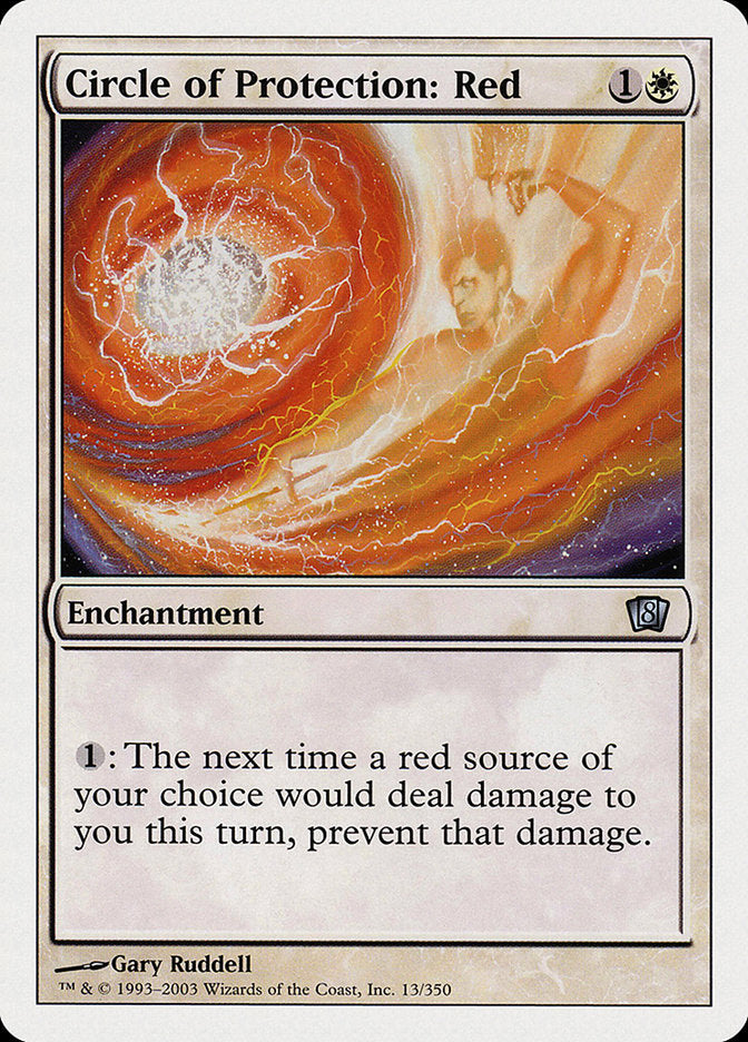 Circle of Protection: Red [Eighth Edition] MTG Single Magic: The Gathering    | Red Claw Gaming