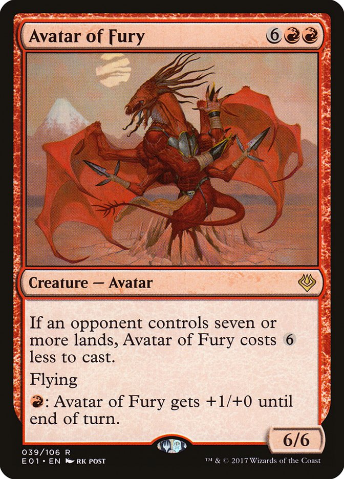 Avatar of Fury [Archenemy: Nicol Bolas] MTG Single Magic: The Gathering    | Red Claw Gaming