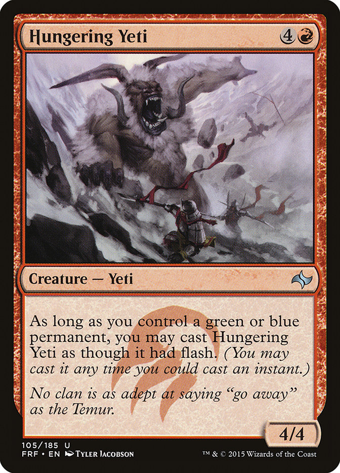 Hungering Yeti [Fate Reforged] MTG Single Magic: The Gathering    | Red Claw Gaming