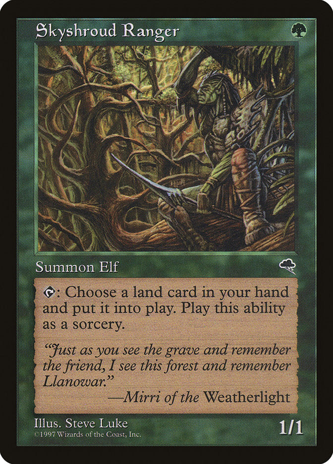 Skyshroud Ranger [Tempest] MTG Single Magic: The Gathering    | Red Claw Gaming