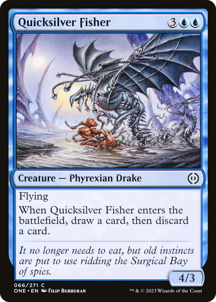 Quicksilver Fisher [Phyrexia: All Will Be One] MTG Single Magic: The Gathering    | Red Claw Gaming