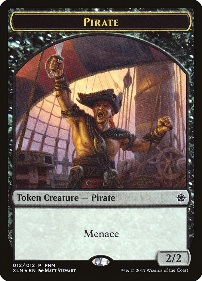 Pirate // Treasure Double-Sided Token [Friday Night Magic 2017] MTG Single Magic: The Gathering    | Red Claw Gaming