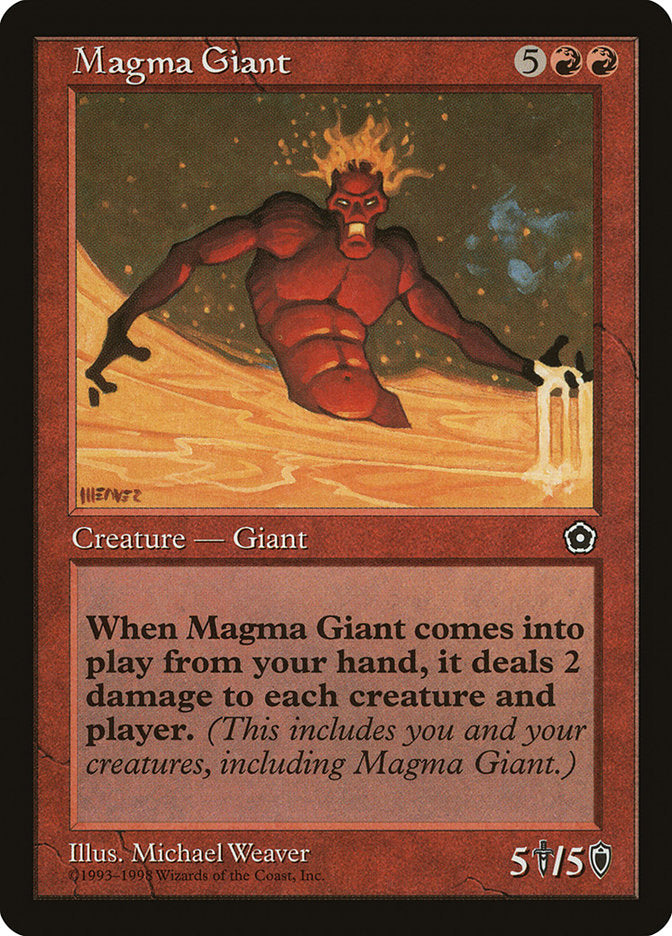 Magma Giant [Portal Second Age] MTG Single Magic: The Gathering    | Red Claw Gaming
