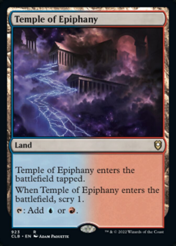 Temple of Epiphany [Commander Legends: Battle for Baldur's Gate] MTG Single Magic: The Gathering    | Red Claw Gaming
