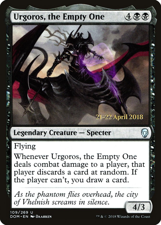 Urgoros, the Empty One [Dominaria Prerelease Promos] MTG Single Magic: The Gathering    | Red Claw Gaming