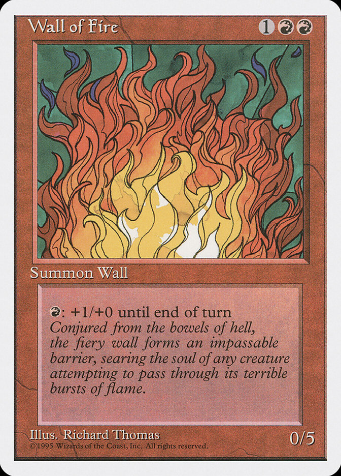 Wall of Fire [Fourth Edition] MTG Single Magic: The Gathering    | Red Claw Gaming