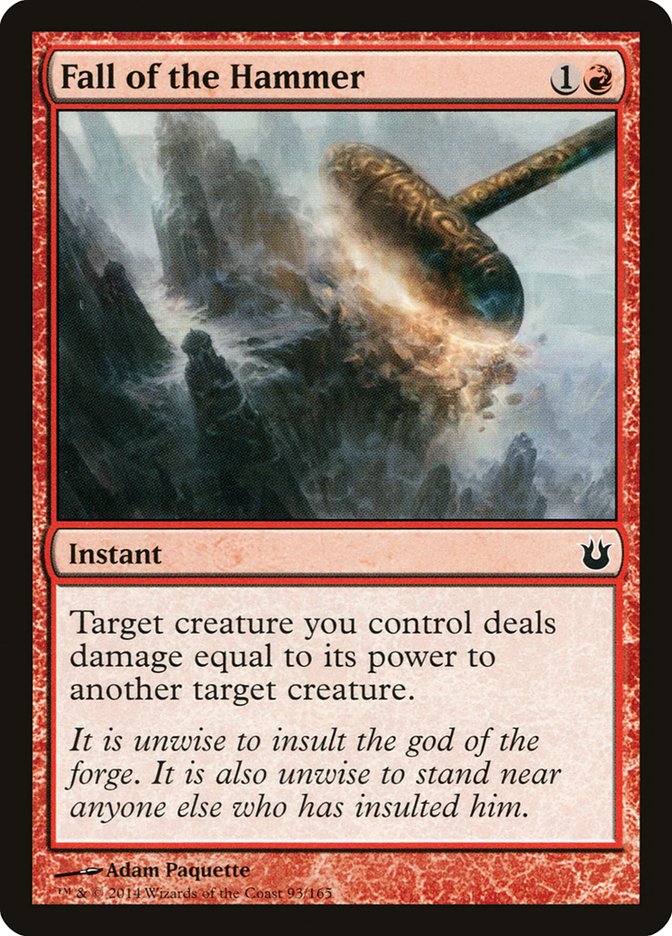Fall of the Hammer [Born of the Gods] MTG Single Magic: The Gathering    | Red Claw Gaming