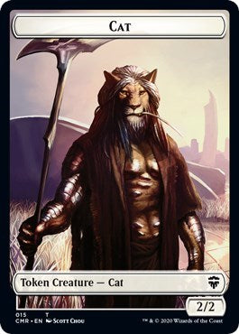 Cat // Soldier Double-sided Token [Commander Legends] MTG Single Magic: The Gathering    | Red Claw Gaming