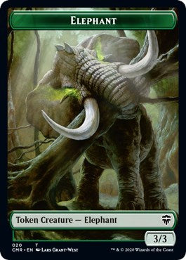 Elephant // Soldier Double-sided Token [Commander Legends] MTG Single Magic: The Gathering    | Red Claw Gaming