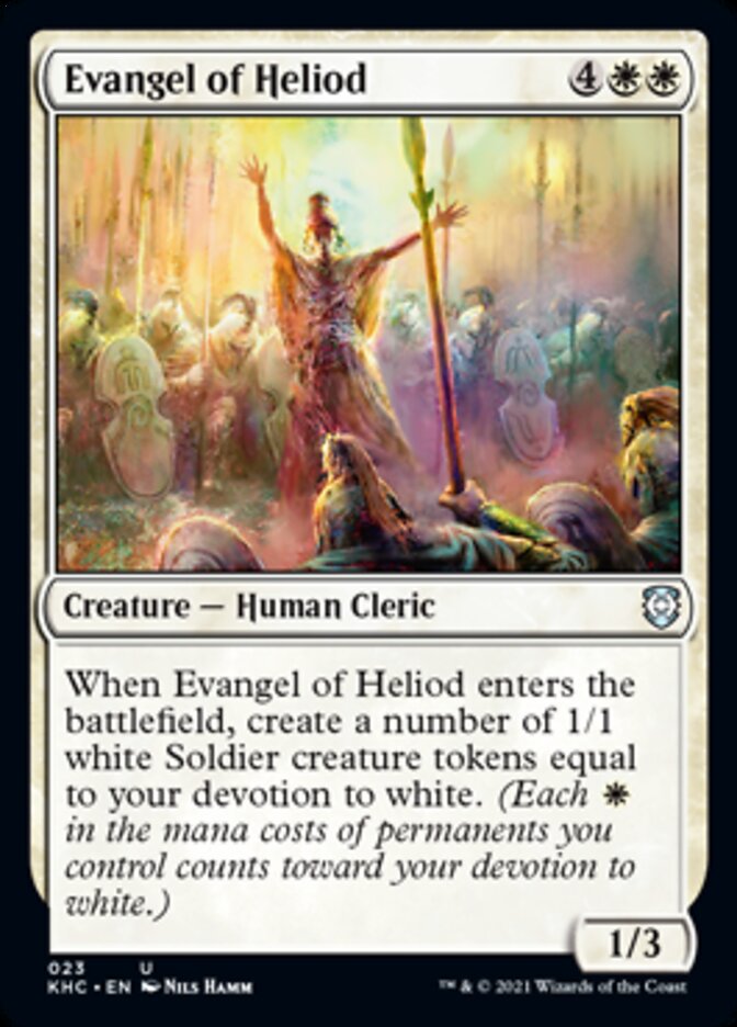 Evangel of Heliod [Kaldheim Commander] MTG Single Magic: The Gathering    | Red Claw Gaming