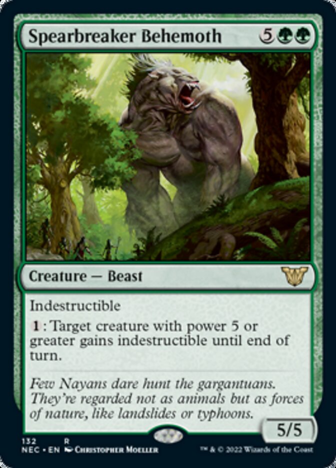 Spearbreaker Behemoth [Kamigawa: Neon Dynasty Commander] MTG Single Magic: The Gathering    | Red Claw Gaming