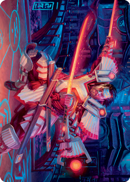 Isshin, Two Heavens as One 1 Art Card [Kamigawa: Neon Dynasty Art Series] MTG Single Magic: The Gathering    | Red Claw Gaming