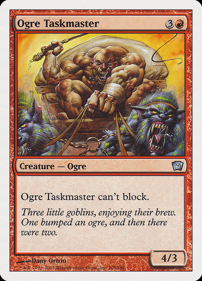 Ogre Taskmaster [Ninth Edition] MTG Single Magic: The Gathering    | Red Claw Gaming