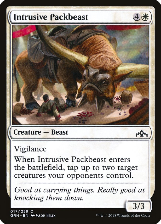 Intrusive Packbeast [Guilds of Ravnica] MTG Single Magic: The Gathering    | Red Claw Gaming