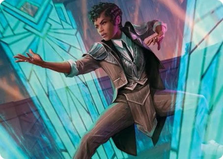 Dapper Shieldmate Art Card [Streets of New Capenna Art Series] MTG Single Magic: The Gathering    | Red Claw Gaming