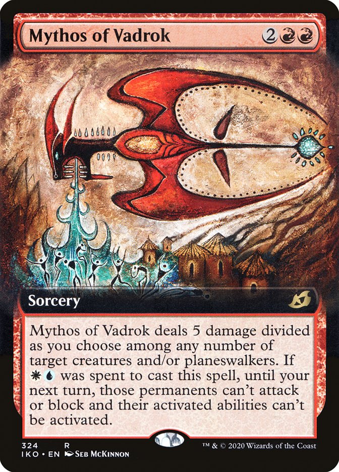 Mythos of Vadrok (Extended Art) [Ikoria: Lair of Behemoths] MTG Single Magic: The Gathering    | Red Claw Gaming