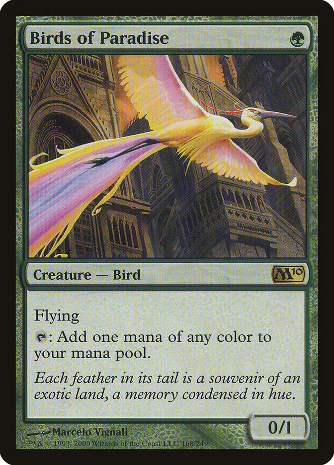 Birds of Paradise [Magic 2010] MTG Single Magic: The Gathering    | Red Claw Gaming