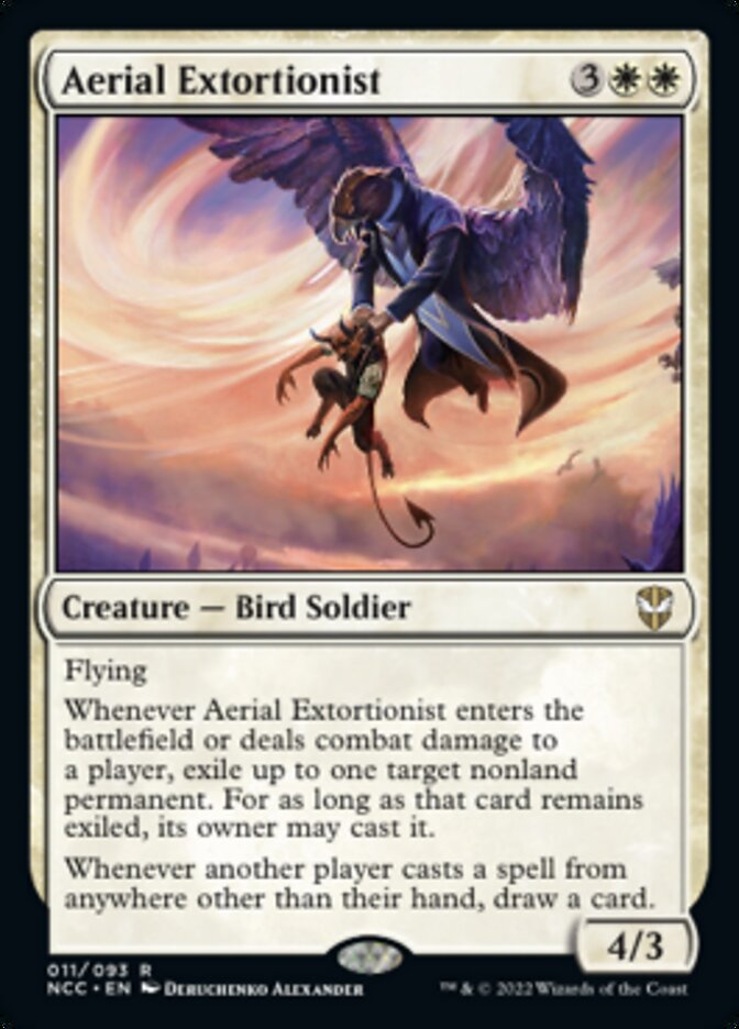 Aerial Extortionist [Streets of New Capenna Commander] MTG Single Magic: The Gathering    | Red Claw Gaming