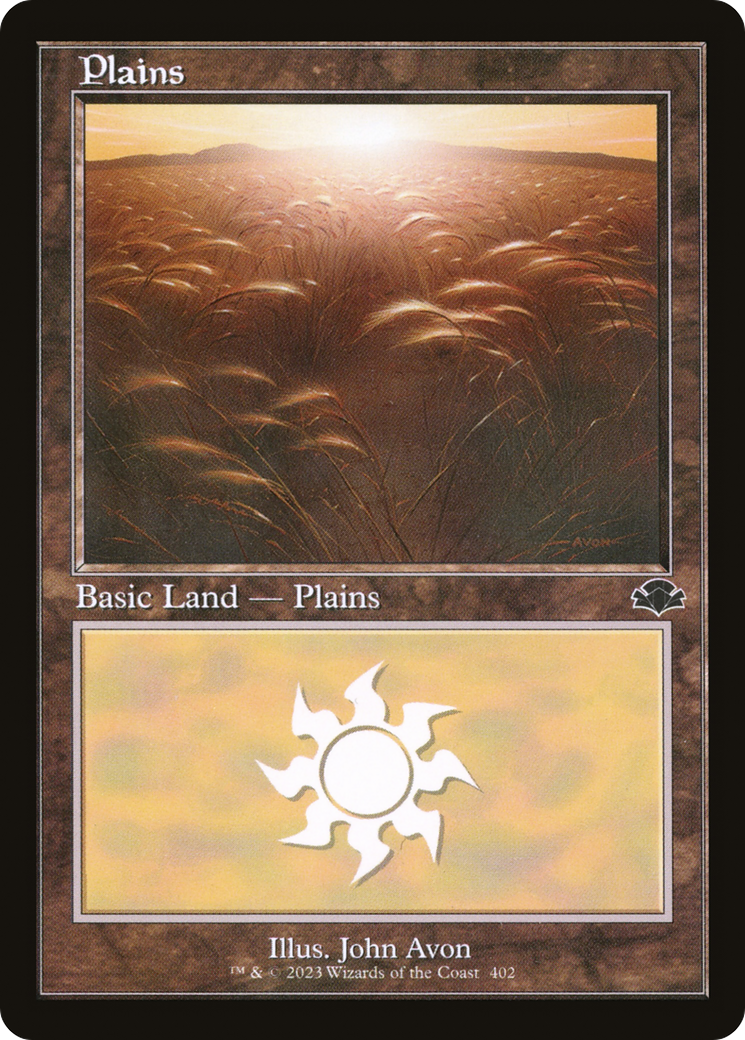 Plains (402) (Retro) [Dominaria Remastered] MTG Single Magic: The Gathering    | Red Claw Gaming