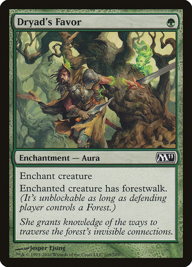 Dryad's Favor [Magic 2011] MTG Single Magic: The Gathering    | Red Claw Gaming