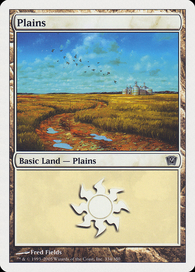 Plains (334) [Ninth Edition] MTG Single Magic: The Gathering    | Red Claw Gaming