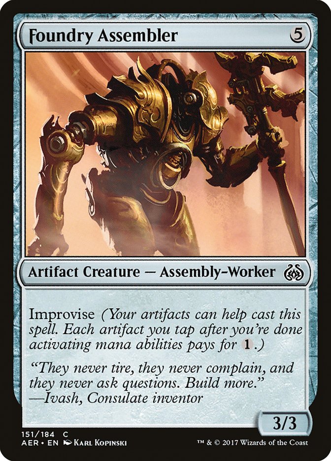 Foundry Assembler [Aether Revolt] MTG Single Magic: The Gathering    | Red Claw Gaming