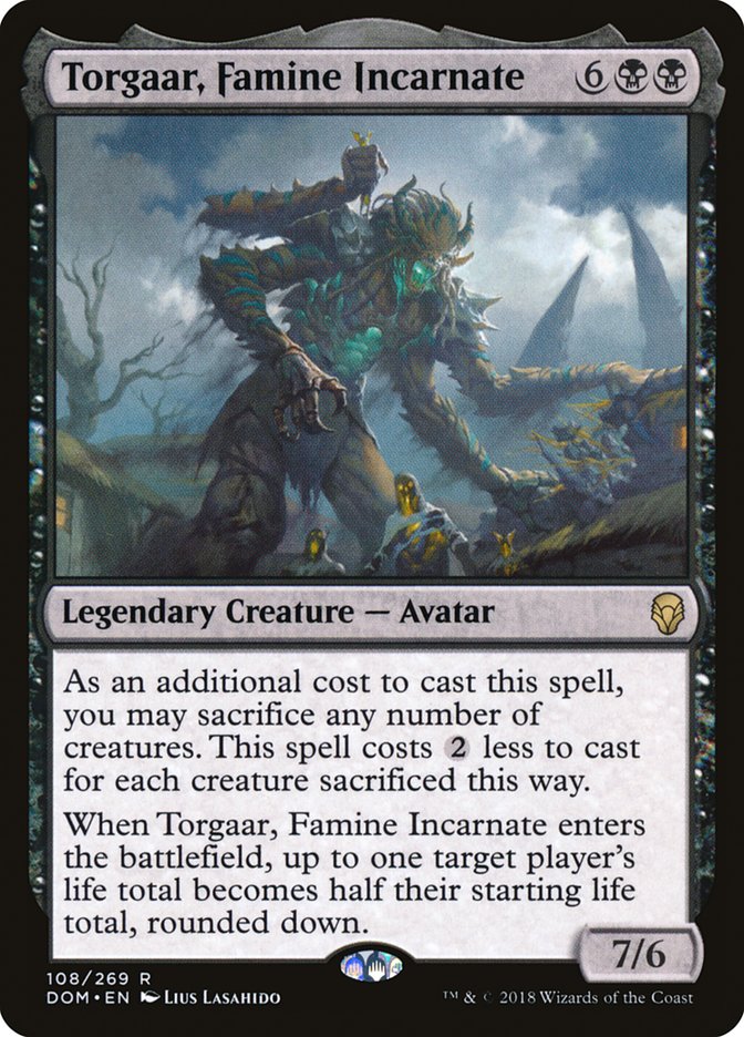 Torgaar, Famine Incarnate [Dominaria] MTG Single Magic: The Gathering    | Red Claw Gaming