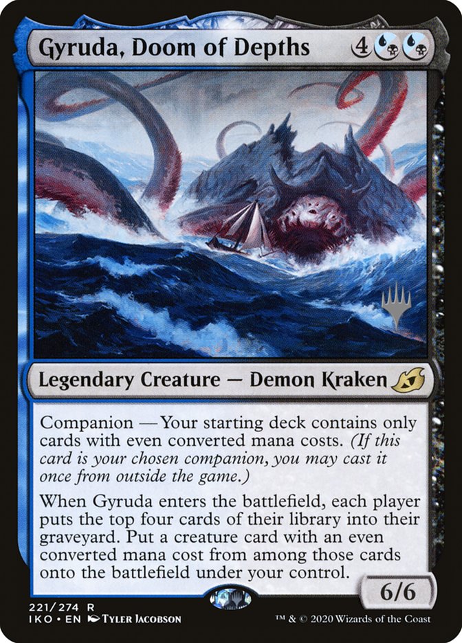 Gyruda, Doom of Depths (Promo Pack) [Ikoria: Lair of Behemoths Promos] MTG Single Magic: The Gathering    | Red Claw Gaming