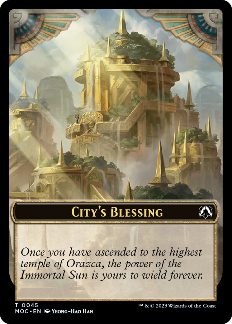 Butterfly // City's Blessing Double-Sided Token [March of the Machine Commander Tokens] MTG Single Magic: The Gathering    | Red Claw Gaming