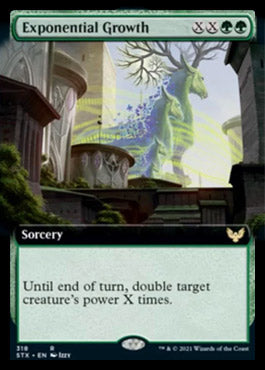 Exponential Growth (Extended Art) [Strixhaven: School of Mages] MTG Single Magic: The Gathering    | Red Claw Gaming