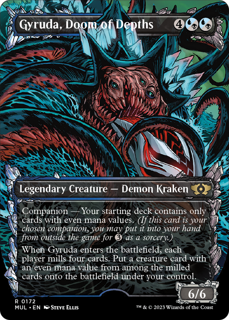 Gyruda, Doom of Depths (Halo Foil) [Multiverse Legends] MTG Single Magic: The Gathering    | Red Claw Gaming
