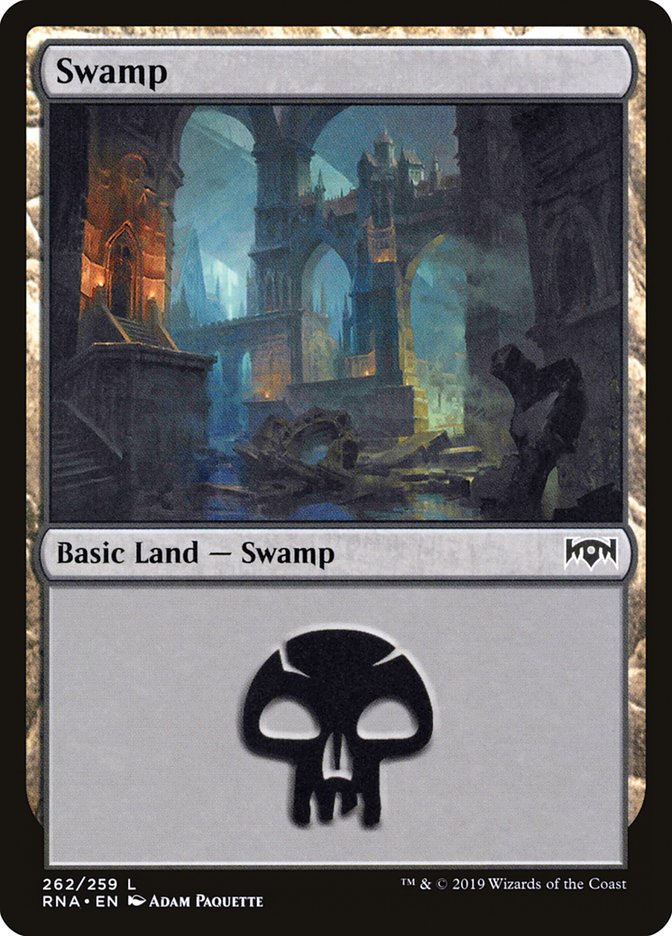 Swamp (262) [Ravnica Allegiance] MTG Single Magic: The Gathering    | Red Claw Gaming