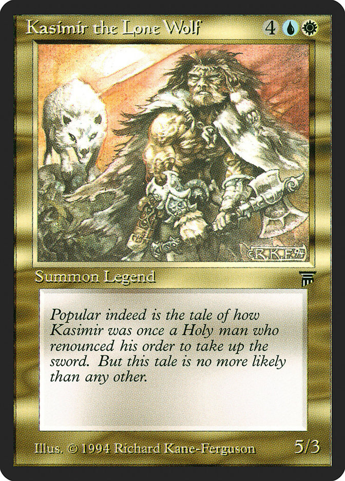 Kasimir the Lone Wolf [Legends] MTG Single Magic: The Gathering    | Red Claw Gaming
