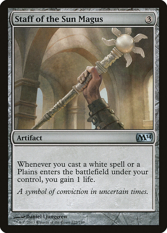 Staff of the Sun Magus [Magic 2014] MTG Single Magic: The Gathering    | Red Claw Gaming